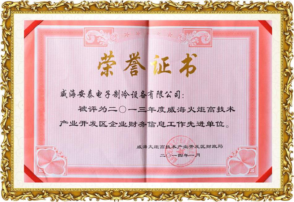 財務(wù)信息工作先進單位